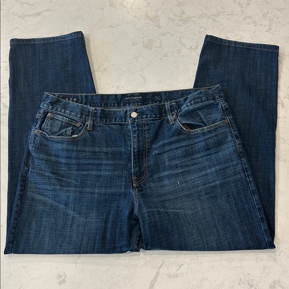 Lucky Brand 329 Classic Straight Leg Dark Wash Men’s Jeans 40X32 - Picture 12 of 17